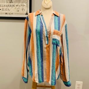 Striped linen shirt